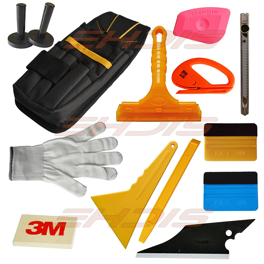 13 in 1 window tint film installing tool kit waterproof tool bag 3M