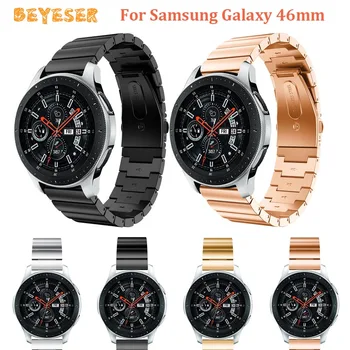 

22mm Stainless steel watch band For Samsung Galaxy 46mm/gear S3 wrist Strap Replacement metal Bracelet watch strap wristband