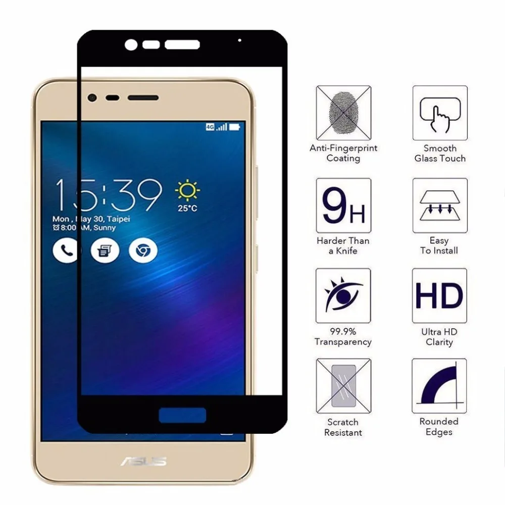 Полное покрытие из закаленного стекла для ASUS Zenfone 3 MAX ZC520TL ZC520 TL ZC 520TL на max3 X008D X008 Защитное стекло для экрана Capa Fundas