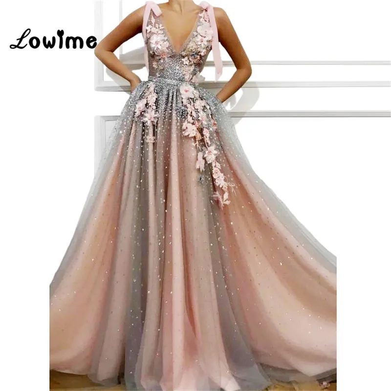 

Arabic Women Evening Dress 2019 African Long Prom Dresses V Neck Abaya Dubai Kaftan Robe De Soiree Pageant Party Dress Gowns