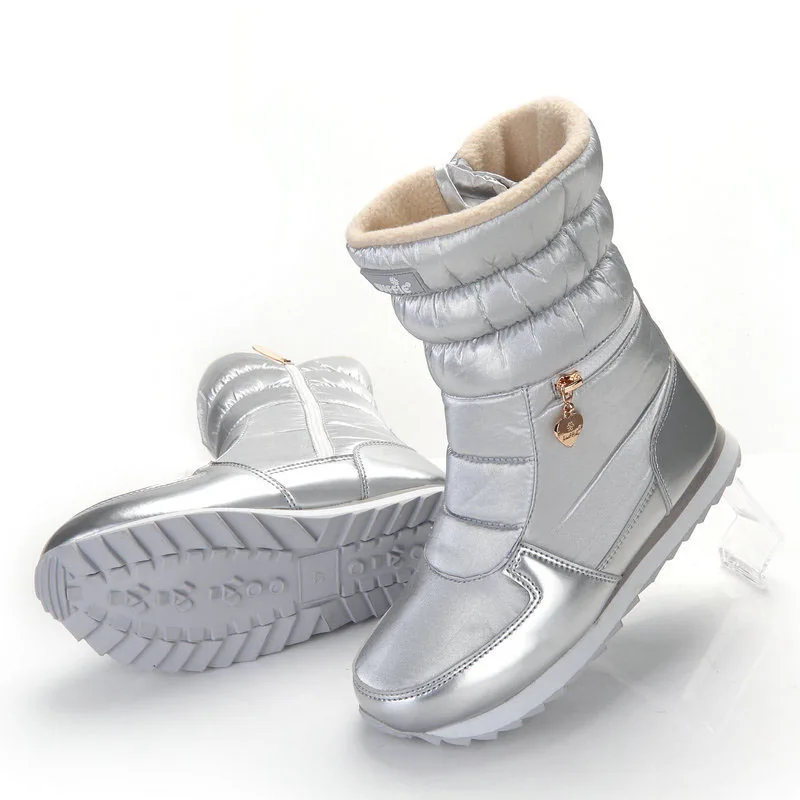 Najtaniej BeckyWalk 2018 nowych kobiet śnieg buty antypoślizgowe wodoodporne połowy łydki buty zimowe kobieta zagęścić bawełny wyściełane buty damskie WSH3097