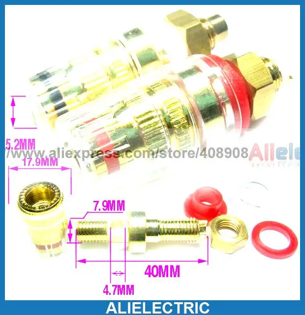 

Binding Post to Amplifier Speaker Cable 4mm Banana Plug