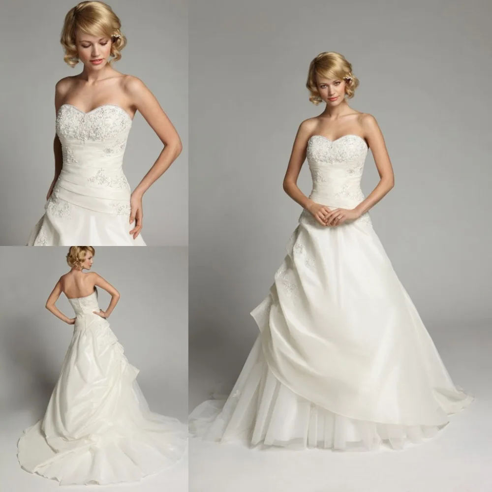 Romantic Lovely Cheap Wedding Dresses Made In China Sweetheart Chiffon