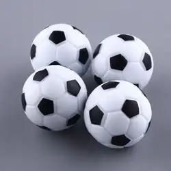 Новый Забавный пластиковый 4 шт 32 мм Футбол футбольный мяч Fussball черный + белый
