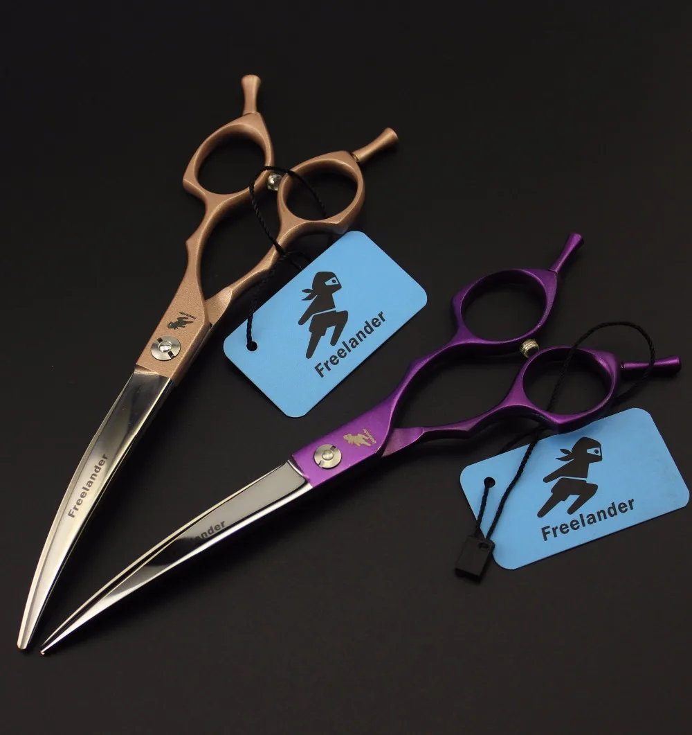High Quality Professional JP440C 6.5 Inch Pet Curved Scissors Dog Grooming Shears A Type Forehand & Backhand Use