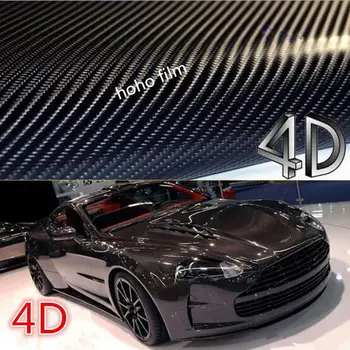 

152cmx100cm 4D Carbon Fiber Vinyl Car Wrap Sheet Roll Film car Sticker Decal Black for the Motorcycle Car Styling Accessories