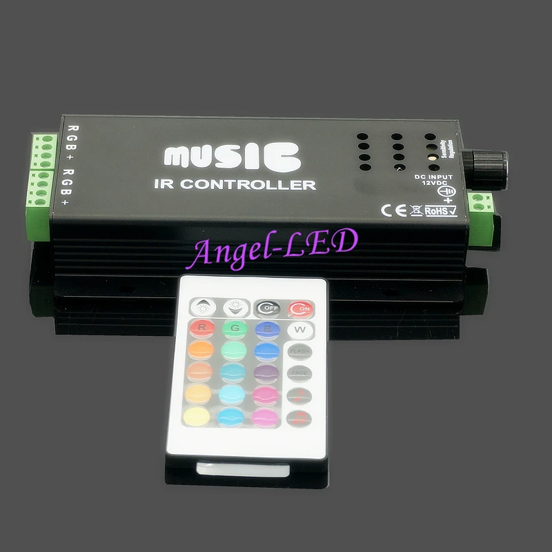 DC12V 24V 24 Keys music controller IR remote RGB led controller Sound