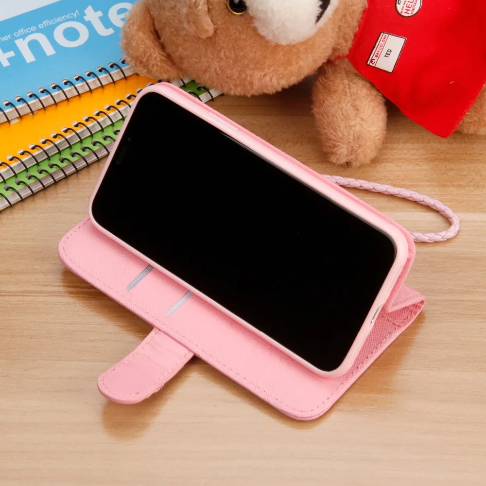 Fashion Style For iPhone 6 6s 7 8 Pus X XR XS Max Case Luxury Wallet Hello Kitty Magnetic Flip PU Leather Cover Mobile Phone bag