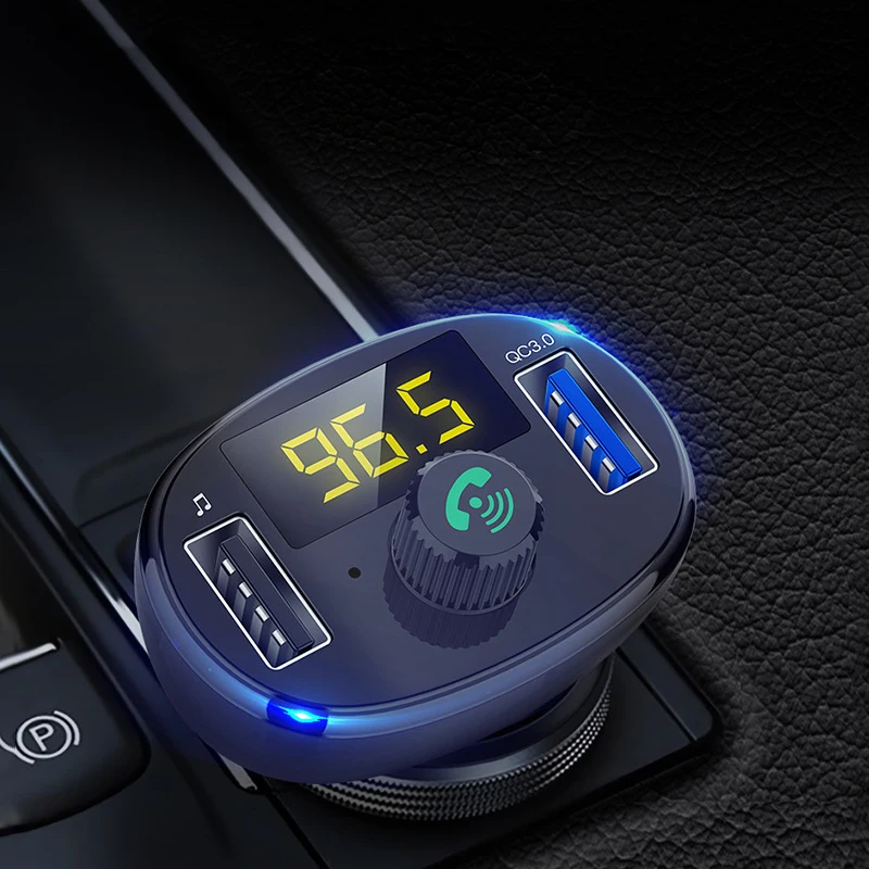 

Car MP3 Player Bluetooth USB Music FM Transmitter Handsfree LCD Cigarette Lighter Charger Dual Battery Voltage Auto Accessories