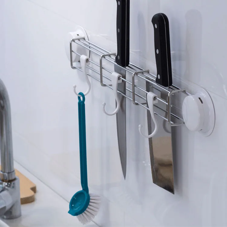 Multifunctional stainless steel wall mounted kitchen knife holder and