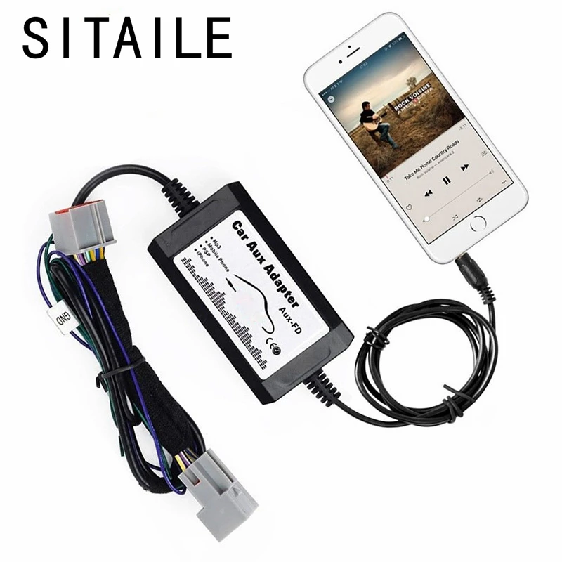 

SITAILE AUX car audio Changer Adapter for Ford F-150 F-250 F-350 F-550 Focus Freestyle Fusion Mustang LINCOLN MKX Mercury Milan