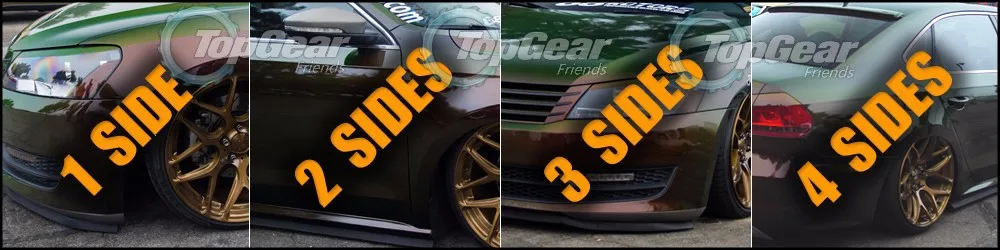 Car Front Rear All Sides Spoiler Lip Spliter Valance For View Car Tuning  Easy DIY Change Body Kit Wing  Bumper Lip Deflector 99