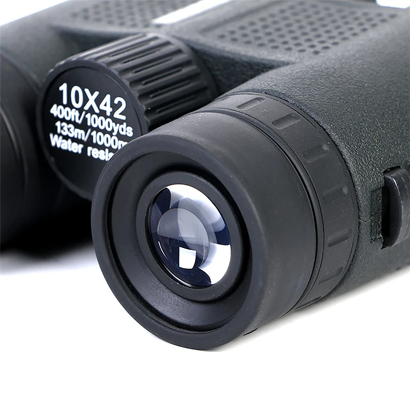 New 10X42 Binoculars HD Waterproof Lll Night Vision Wide Angle Binocular FMC Large Eyepiece Straight Cylinder Hunting Telescopes