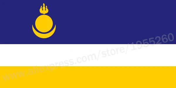 

Flag of the Republic of Buryatia 3 x 5 FT 90 x 150 cm Flags of the federal subjects of Russia Banners