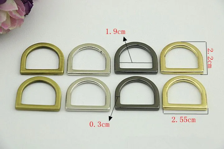 5 шт. Металл 20 мм D кольцо клип Пряжка для сумки ремень вешалка кошелек с крючком кошелек аппаратные средства застежка DIY кожа ремесла аксессуар пряжка