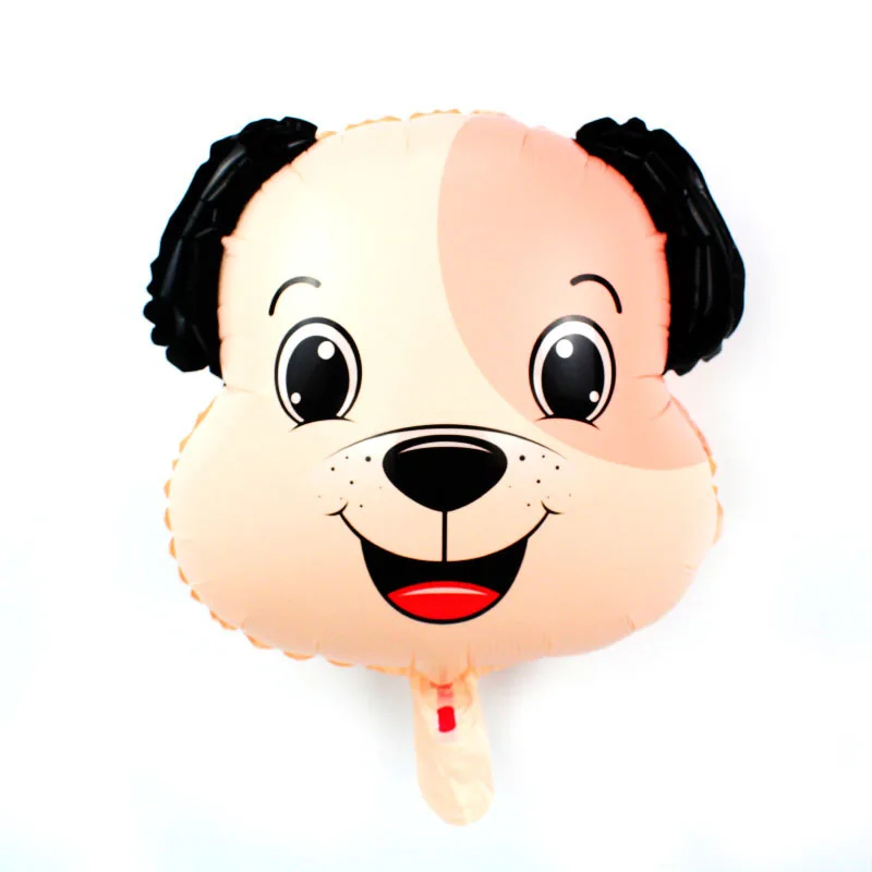 KAMMIZAD 2 шт. шарики с пандой животное Обезьяна свинья-кролик медведь собака воздушный шар Дети подарок на день рождения на тему зоопарка вечерние декор, фото, реквизит - Цвет: 2pcs 18inch dog