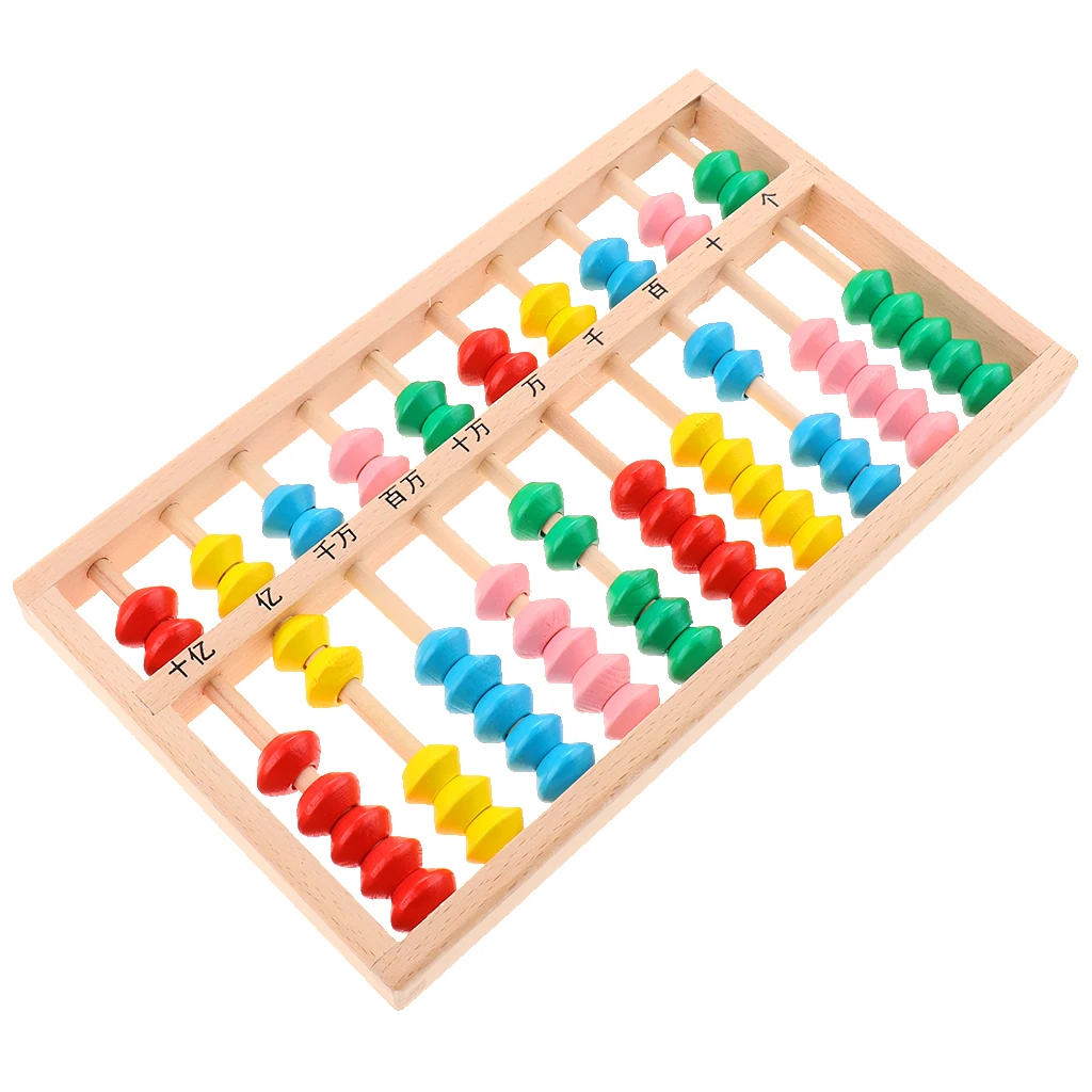 2 Stück Professionelle Holz 17 Spalte Math Abacus Perlen Rechner Spielzeug 