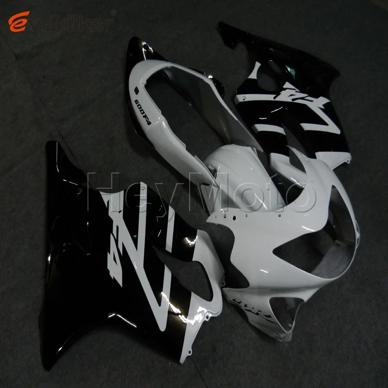 Пользовательские ABS Пластик Обтекатели для CBR600F4 1999-2000 CBR 600F4 99 00 мотоциклетные панелей заказа+ литья под давлением серебристо-черного цвета