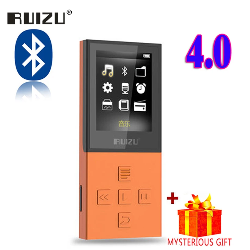 Ruizu X18 без потерь цифровой спортивный экран Hifi аудио Mp 3 мини музыкальный Mp3 плеер