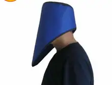 0.5mmpb X-ray patient protection cap, full face protection CT check protection hats,Neck, eyes, head protection.