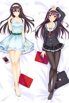 

Japanese Cool Anime Saenai Heroine No Sodate-kata Utaha Throw Otaku Dakimakura Gift Bedding Hugging Body Pillow Case 150x50 CM