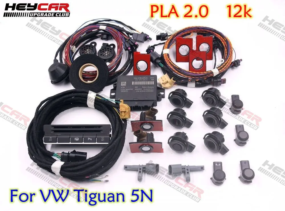 Передний и задний комплект для парковки и парковки PLA 2,0 OPS, обновленный комплект для парковки от 0 к до 12 к для VW Tiguan 5N 3AA 919 475 м/с