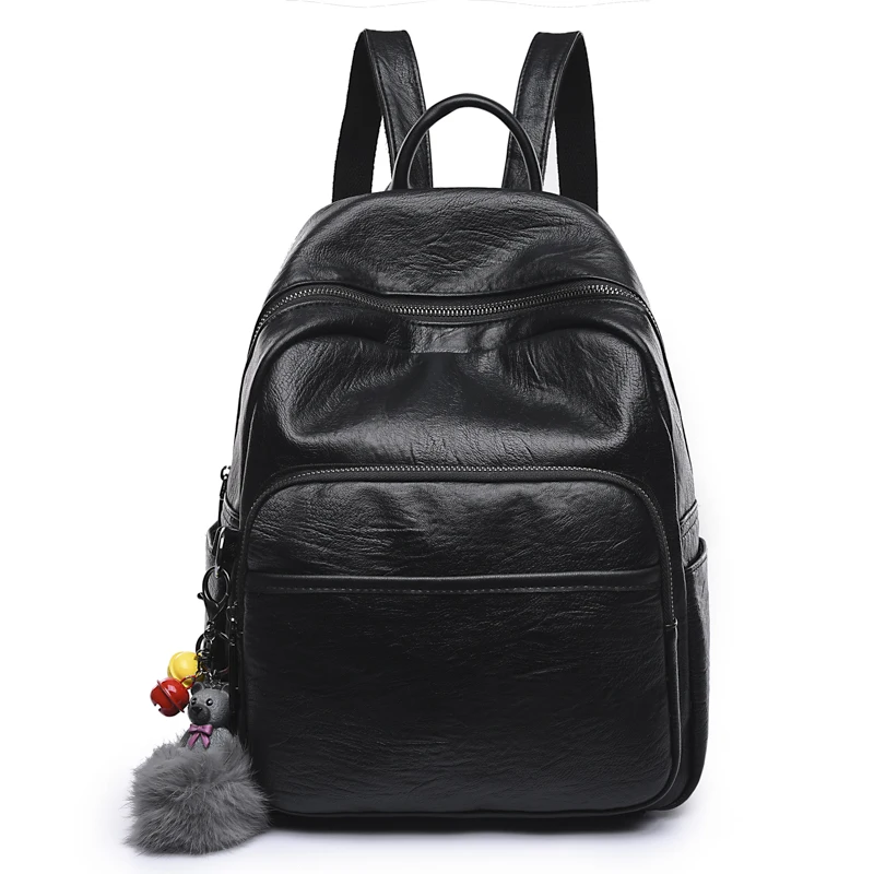 Women Soft PU Leather Backpacks Comfortable Female leisure Backpack Korean Backpack Student Casual Travel Backpack