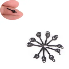 Нержавеющая сталь Карп Рыбалка винт с твердым кольцом принадлежность для наживки Chod оборудование для прикорма волос снасти аксессуар 20 шт