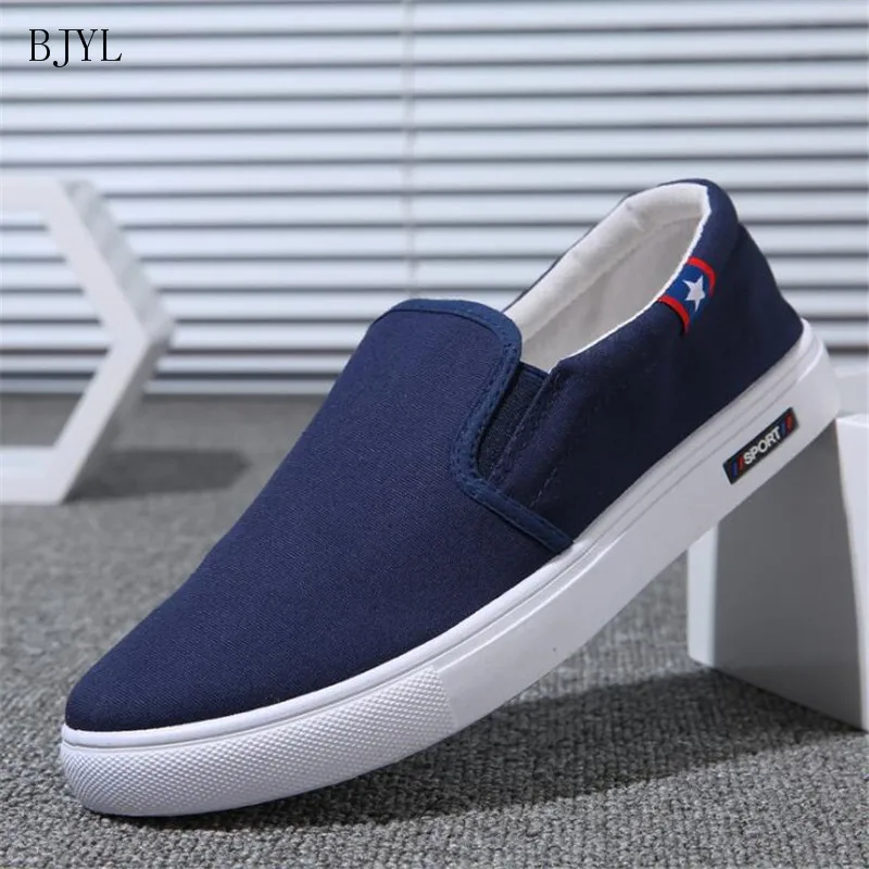 

BJYL 2019 Summer New canvas shoes deodorant breathable men's shoes tide shoes non-slip male students casual men shoes B80