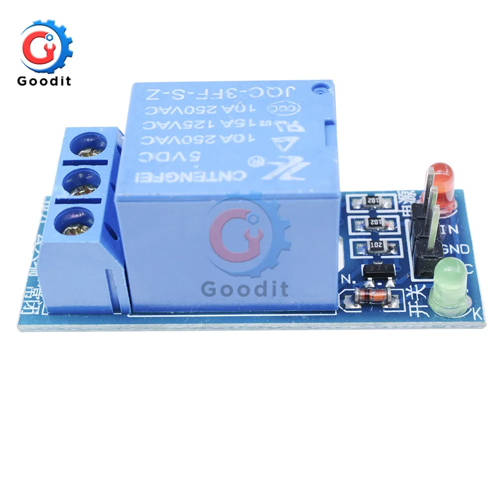 2 шт./лот 5 в постоянного тока 1 канальное реле низкого уровня для Arduino AVR DSP ARM MCU AC 220