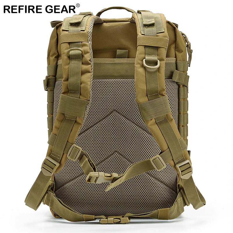 Refire Gear Outdoor Tactical Pack Backpack Large-Capacity Army Waterproof Bag Hike Camping Hunting Fishing Bag 42cm*32cm*29cm Refire Gear Outdoor Tactical Pack Backpack Large-Capacity Army Waterproof Bag Hike Camping Hunting Fishing Bag 42cm*32cm*29cm