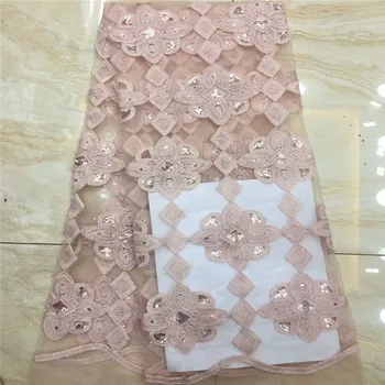 

Wholesale Price High Quality Sequins Lace Fabrics Embroidery Tulle Laces Trim Party Dresses For African Laces Fabrics xc65-2464
