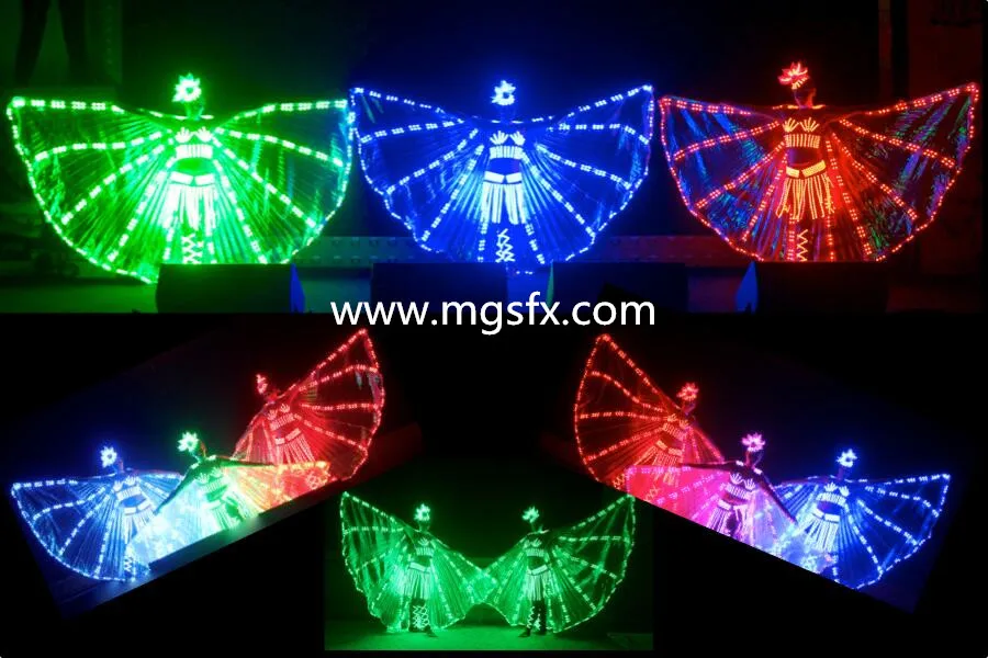 

2017 new LED Wings / LED belly dance wings / LED butterfly wing / isis wings LED Light