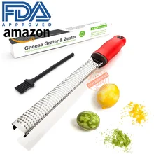 Цитрусовый лимонный зестер и терка для сыра-пармезан, лимон, имбирь, чеснок, мускатный орех, шоколад, овощи, фрукты