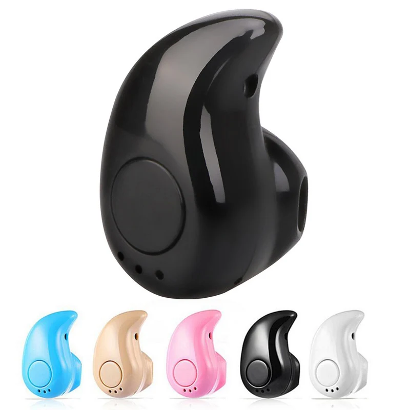 

Mini Stereo Headset Wireless Bluetooth Earphone Headphone With Mic Mini Invisible headphone for xiaomi for samsung