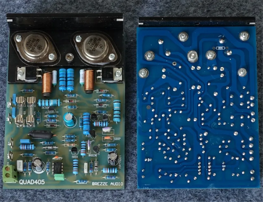 N-015 копия QUAD405 усилитель мощности усилитель степень копирования 99% RCA выход настоящий хороший звук 100 Вт+ 100 Вт ONSEMI MJ15024 L165-47