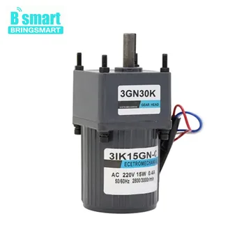 

Bringsmart 15W Mini AC Gear Motor 220V Single-Phase Motor Reversible Fixed Speed Motor
