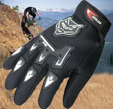 Fashion New Racing Motorcycle Gloves Quality Stylishly Decorated Antiskid Wearable Full Finger Glove Large Size Free Shipping