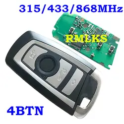 RMLKS 4 кнопки дистанционного автомобиль смарт-карты авто дистанционного ключа 315 мГц 433 мГц 868 мГц подходит для BMW 5 7 серии CAS4 Системы