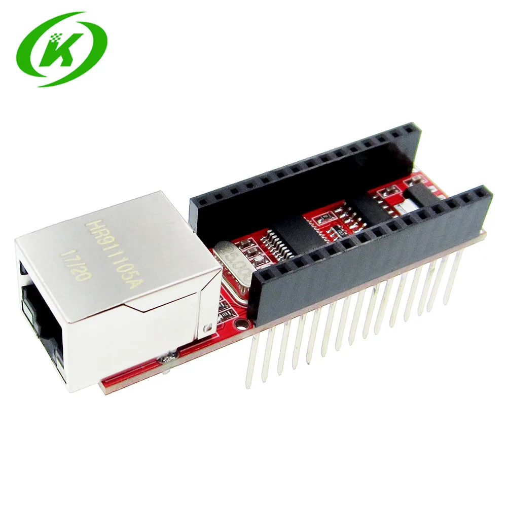 Сетевой экран ENC28J60 V1.0 Nano V3 Ethernet-экран RJ45 HR911105A с контактами 1 шт. | Компьютеры и офис
