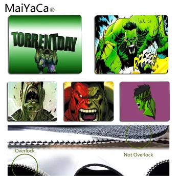 

MaiYaCa Boy Gift Pad Hulk Hulk mouse pad gamer play mats Size for 18x22cm 25x29cm Rubber Rectangle Mousemats