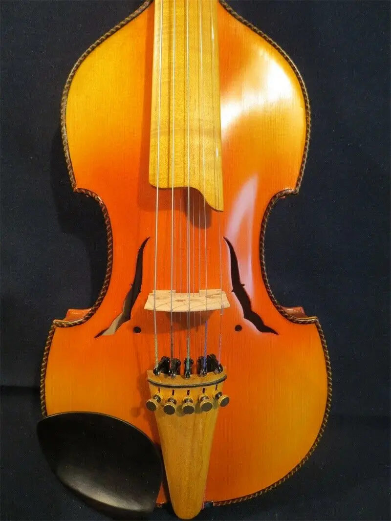 Барокко Стиль SONG Brand master 5x5 string 1" viola d'Amore, резьба сзади#14093