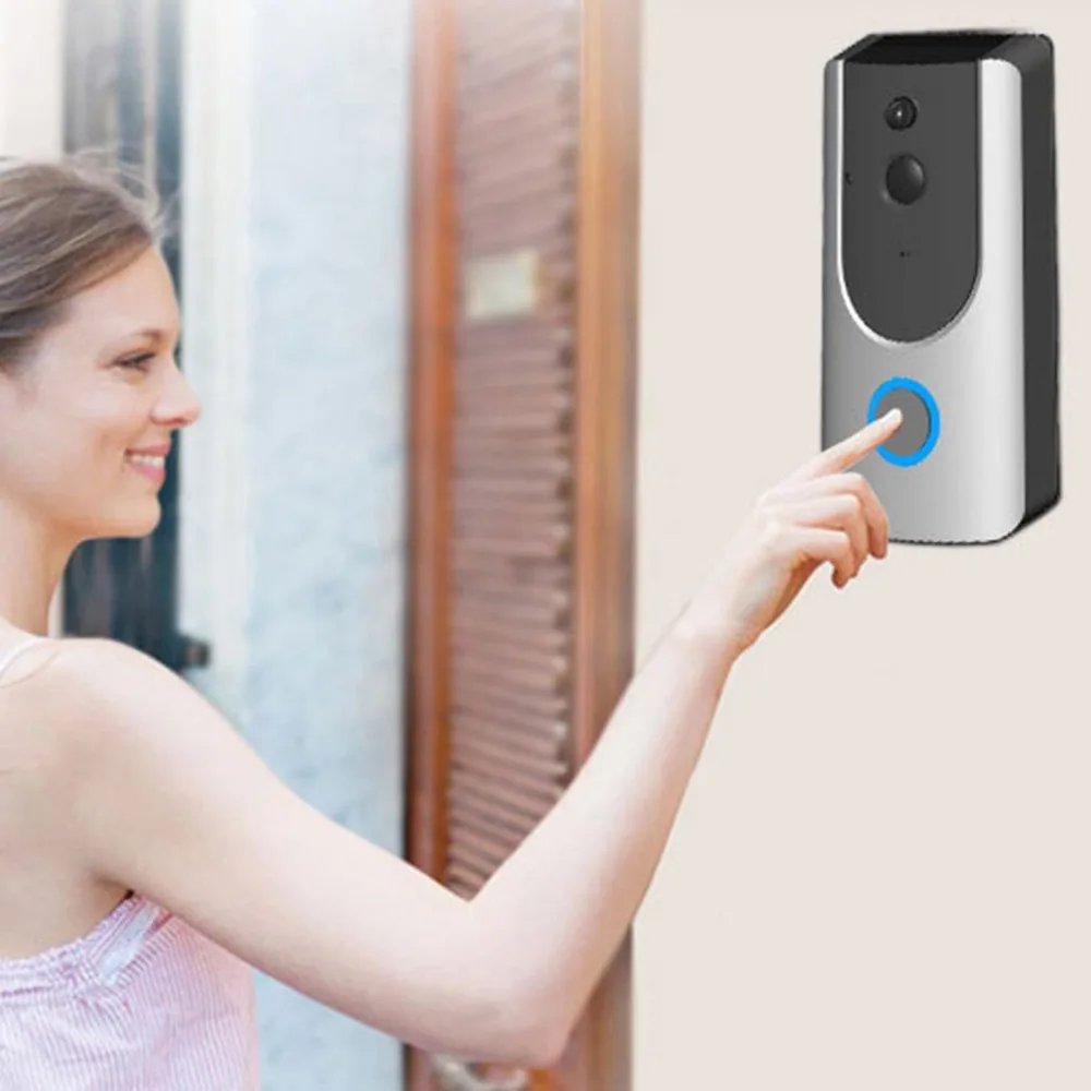 Новейший M2 дверной звонок 2,4 г Wi-Fi видео телефон дверной звонок ИК ночного видения PIR датчик сигнализации широкоугольный беспроводной