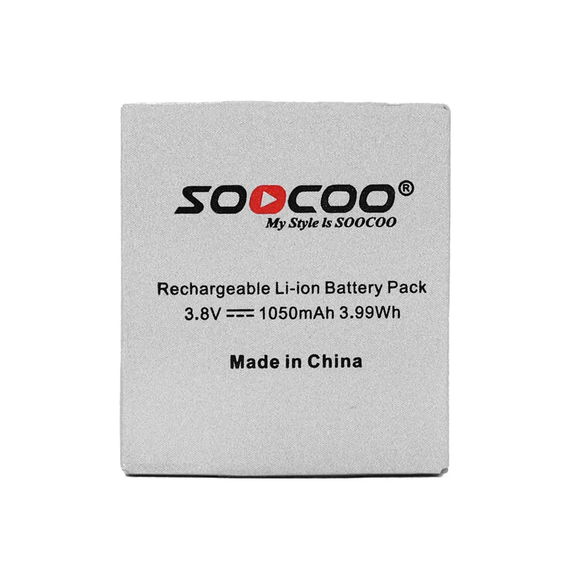 2 шт. оригинальный soocoo Батарея & двойной Зарядное устройство для C10 C10S C10SR C20 C30 C30R C50
