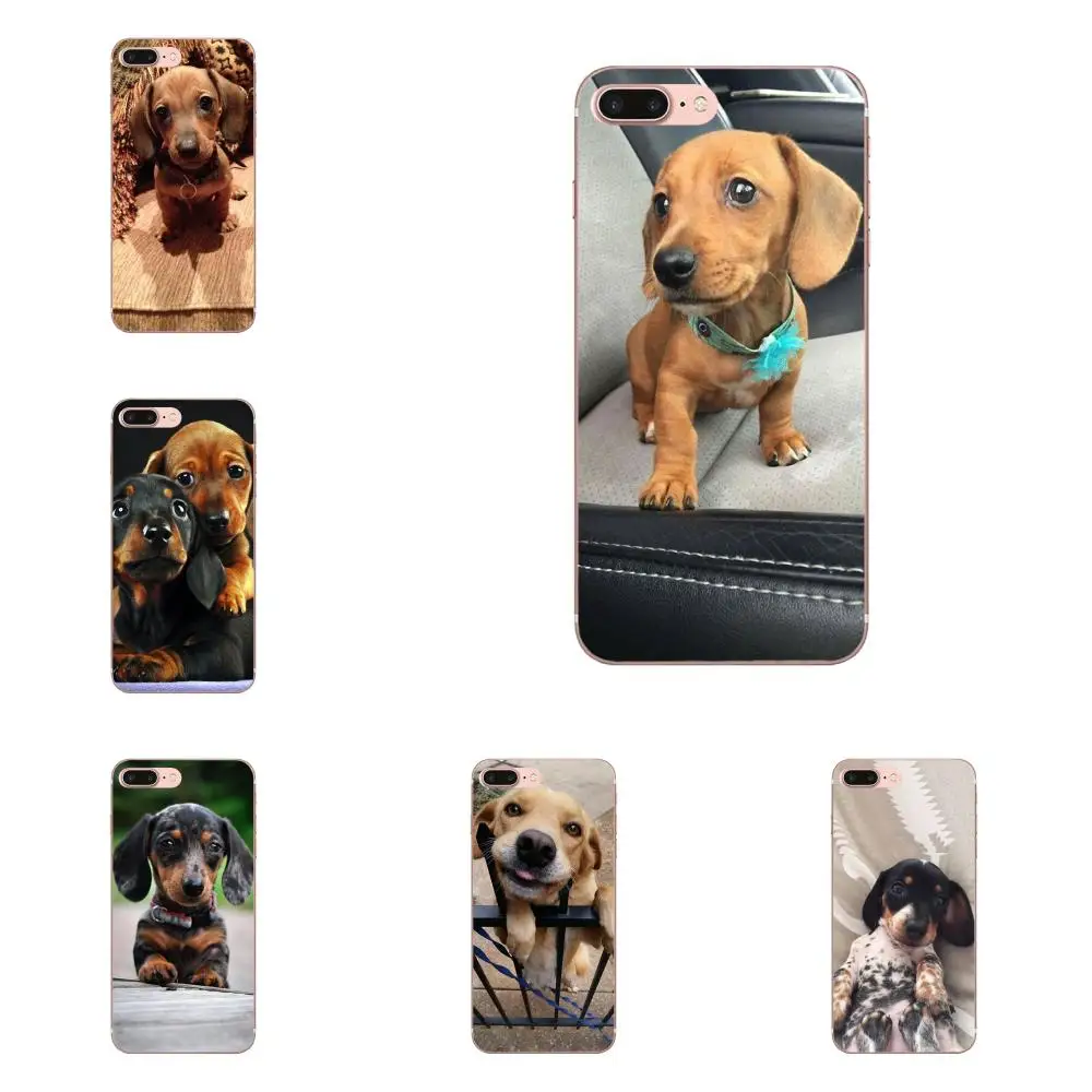 

For Xiaomi Note 3 4 Mi3 Mi4 Mi4C Mi4i Mi5 Mi 5S 5X 6 6X 8 SE A1 Max Mix 2 TPU Cover Cell Phone Cases Dachshund Puppy Puppies Dog