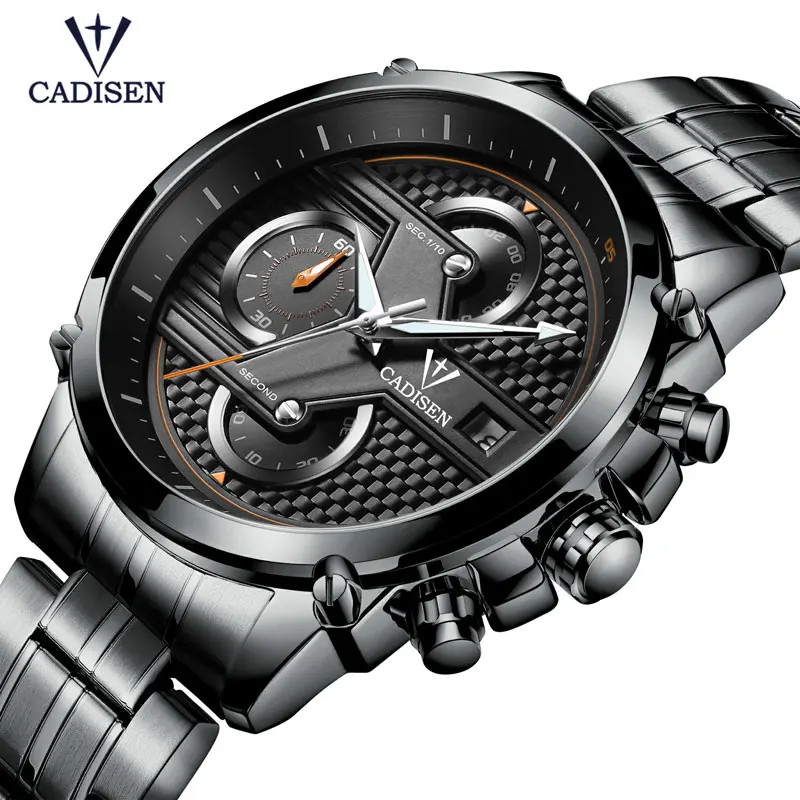 

CADISEN2019 NEW Men's Watches Military Waterproof Watches Men's Brand Luxury Quartz Business Male WristWatches Relogio Masculino