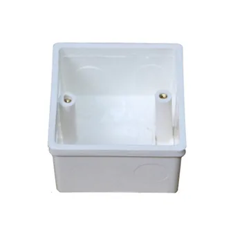 

Adjustable Mounting Box Internal Cassette 80mm*80mm*60mm For 86 Type Switch and Socket White Color Wiring Back Box