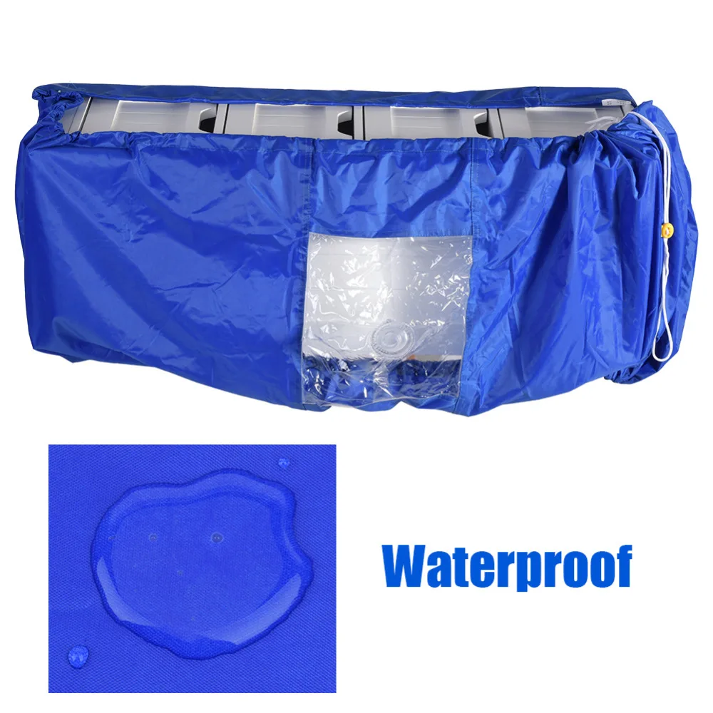 Пылезащитный чехол для кондиционера водонепроницаемый защитный синего