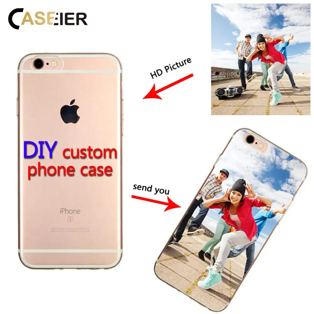 

CASEIER DIY Custom Print Phone Case For iPhone 7 8 Plus XR XS MAX X Custom Print Case For iPhone Samsung Huawei Xiaomi DIY Cases
