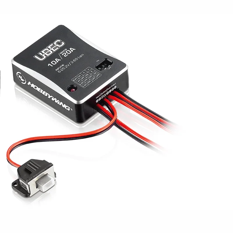 

Tarot-RC Hobbywing 10A 2-6S UBEC Module UBEC-10A External Switching Moduel DC-DC Regulator